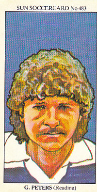 Gary Peters Reading 1978/79 the SUN Soccercards #483
